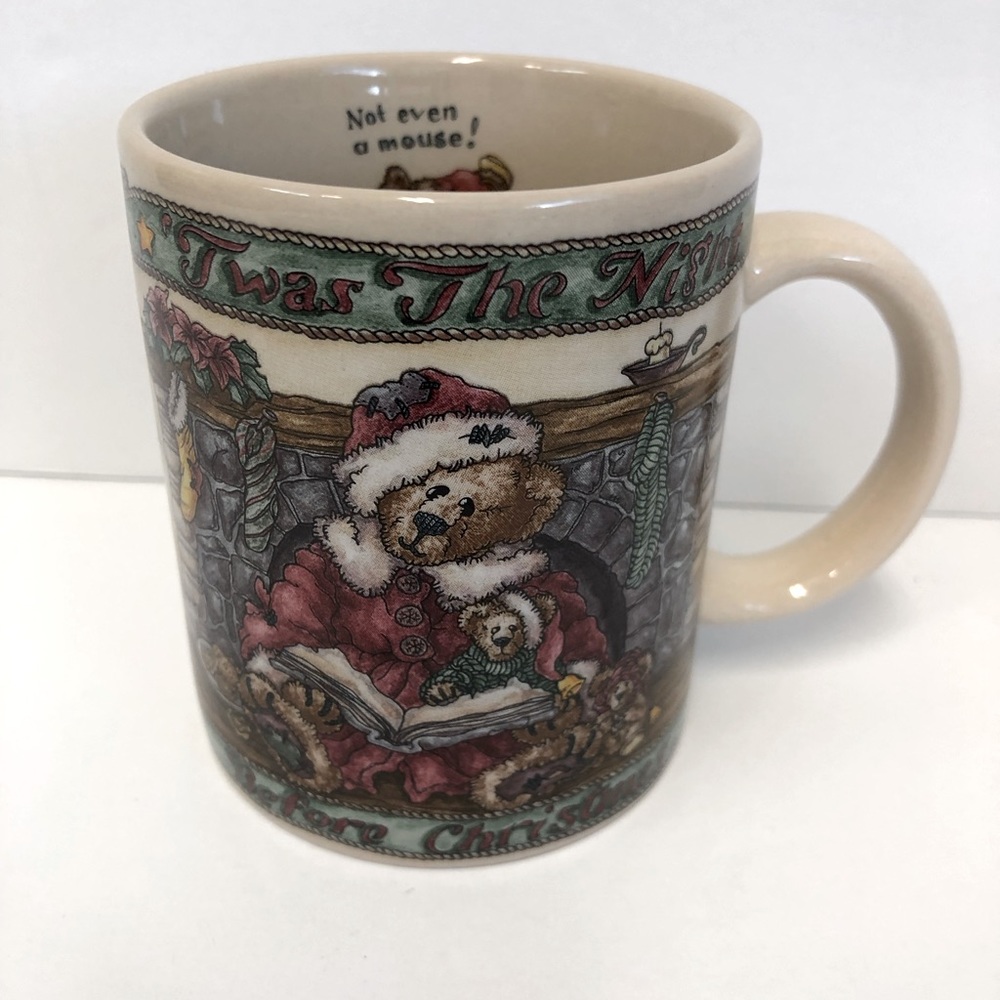 Vintage Boyds Collection Night Before Christmas Bear Mug 1999 Holiday